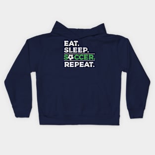 Eat Sleep Soccer Repeat Cool Sport Player Gift Kids Hoodie